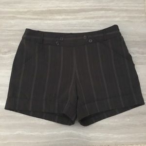 Daisy Fuentes Charcoal Black Plaid Shorts